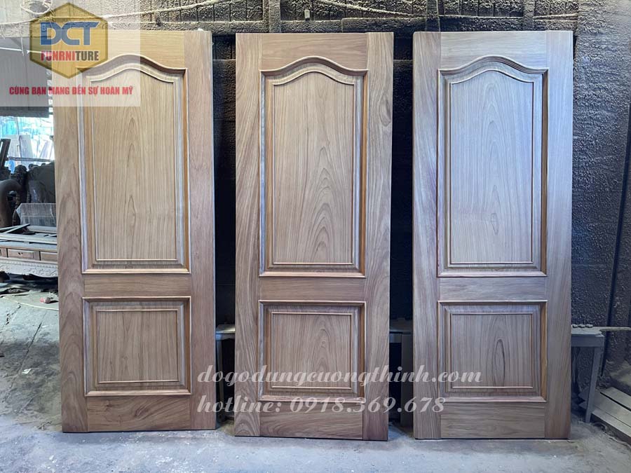 Bộ cửa phòng gỗ gõ đỏ cao cấp cp48GD